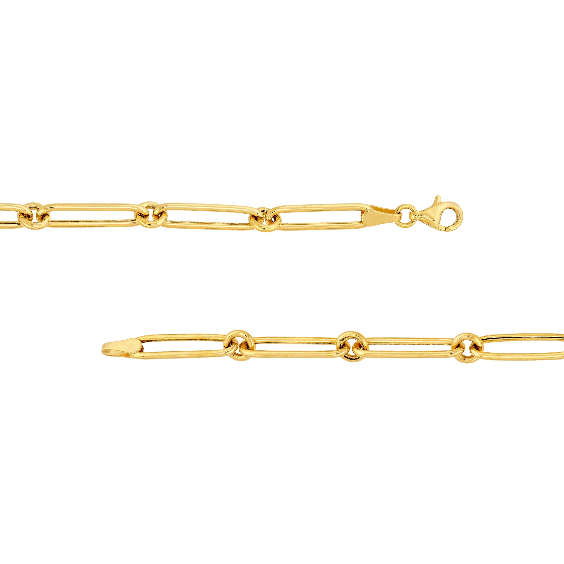 Hollow Fancy Paper Clip Link 1+1 Chain