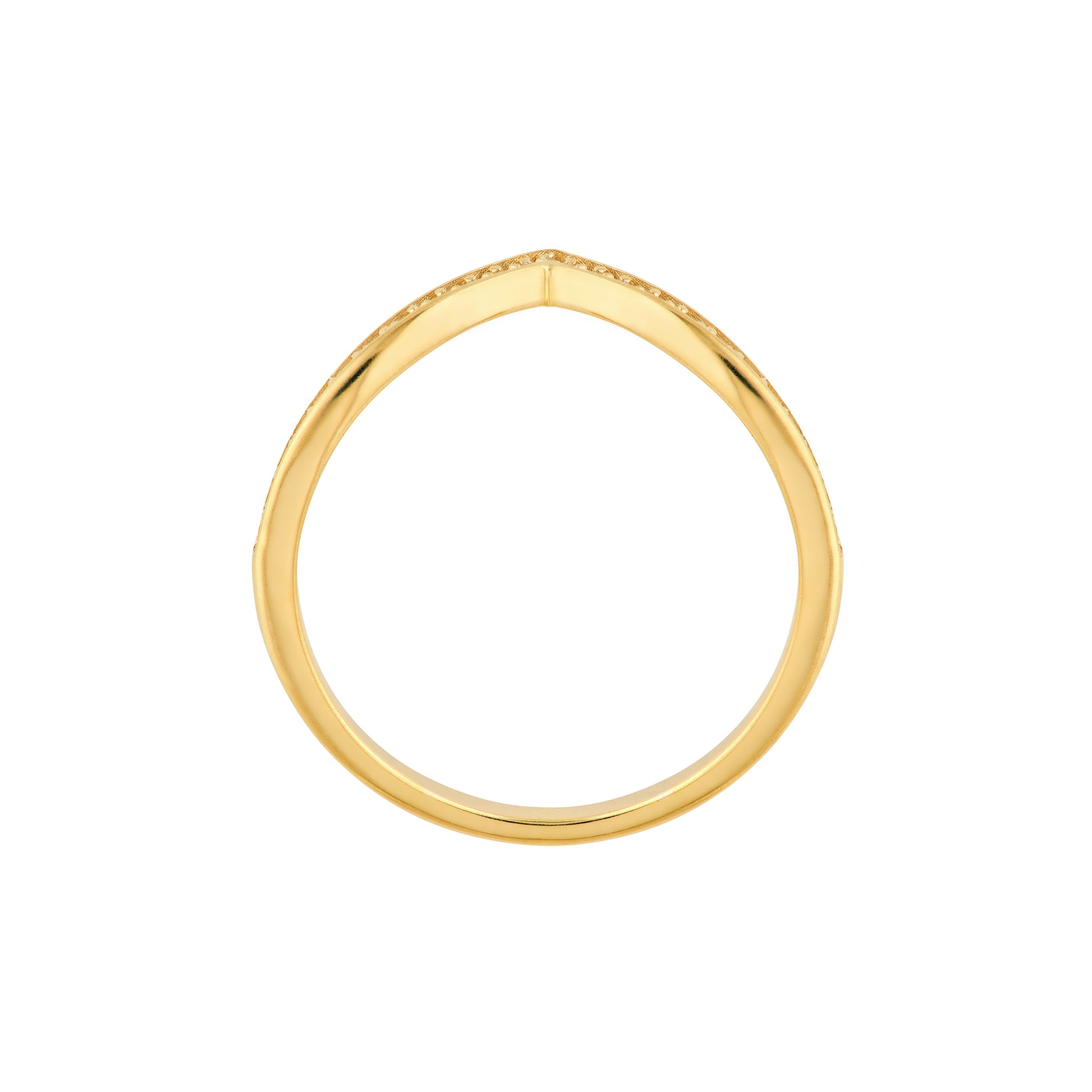 1/6tcw Diamond Chevron Ring