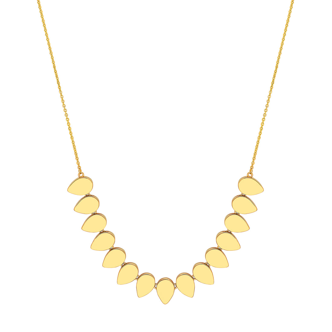 Flat Teardrop Necklace