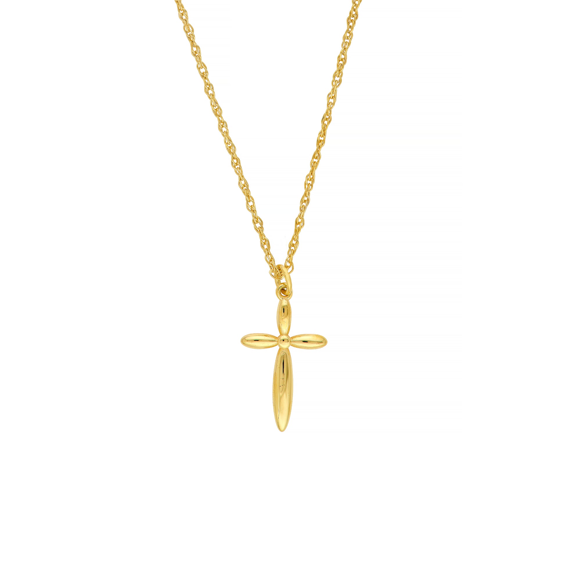 So You Puffy Cross Pendant Necklace