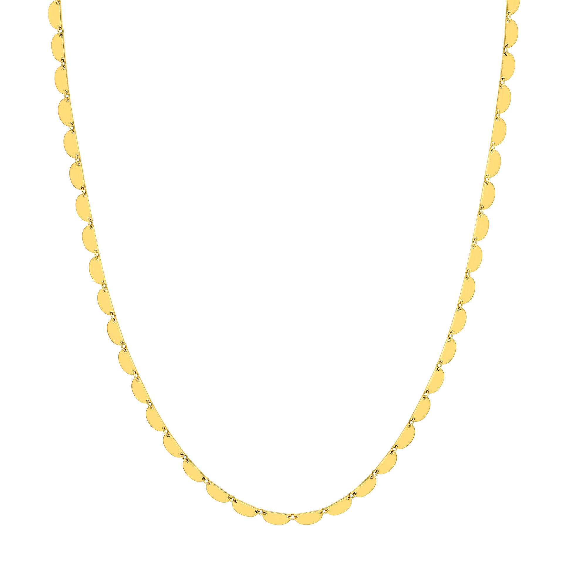 Half Moon Link Necklace