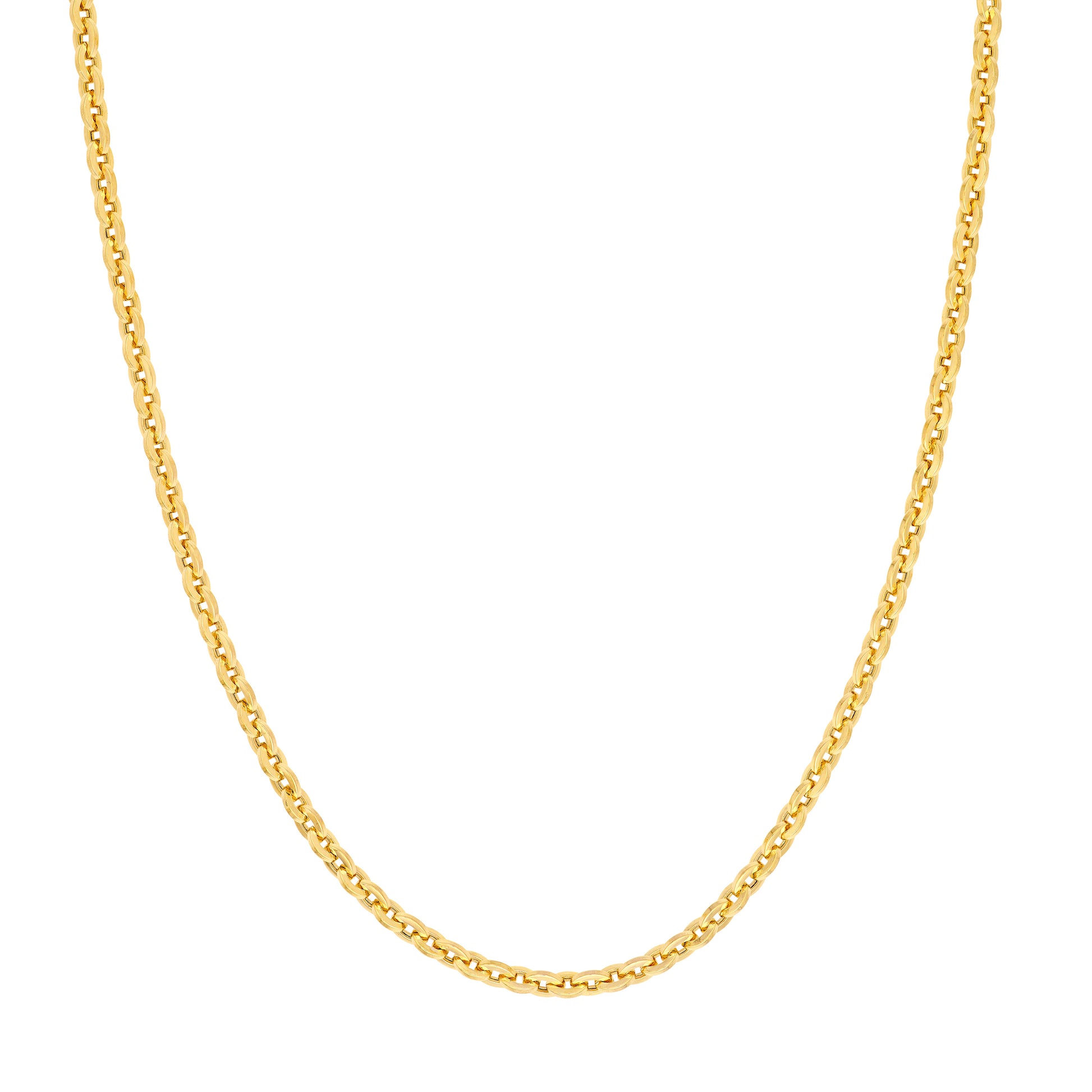 Hollow Flat Oval Link Chain