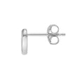 Small Open Heart Stud Earrings