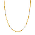Two-Tone 5+1 Twist Link Necklace