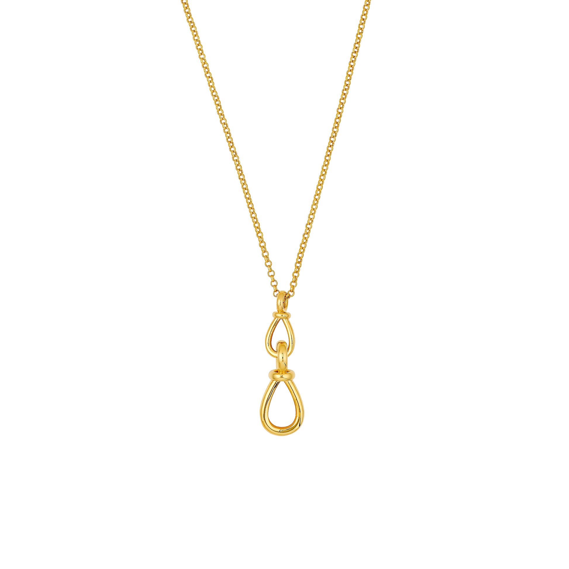 1.50mm Rolo Dangle Link Necklace