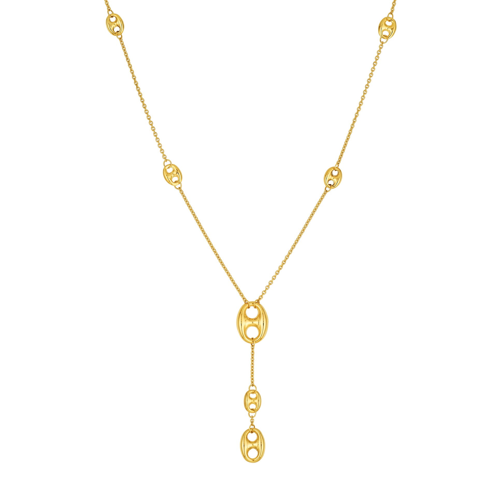 Puff Mariner Lariat Necklace