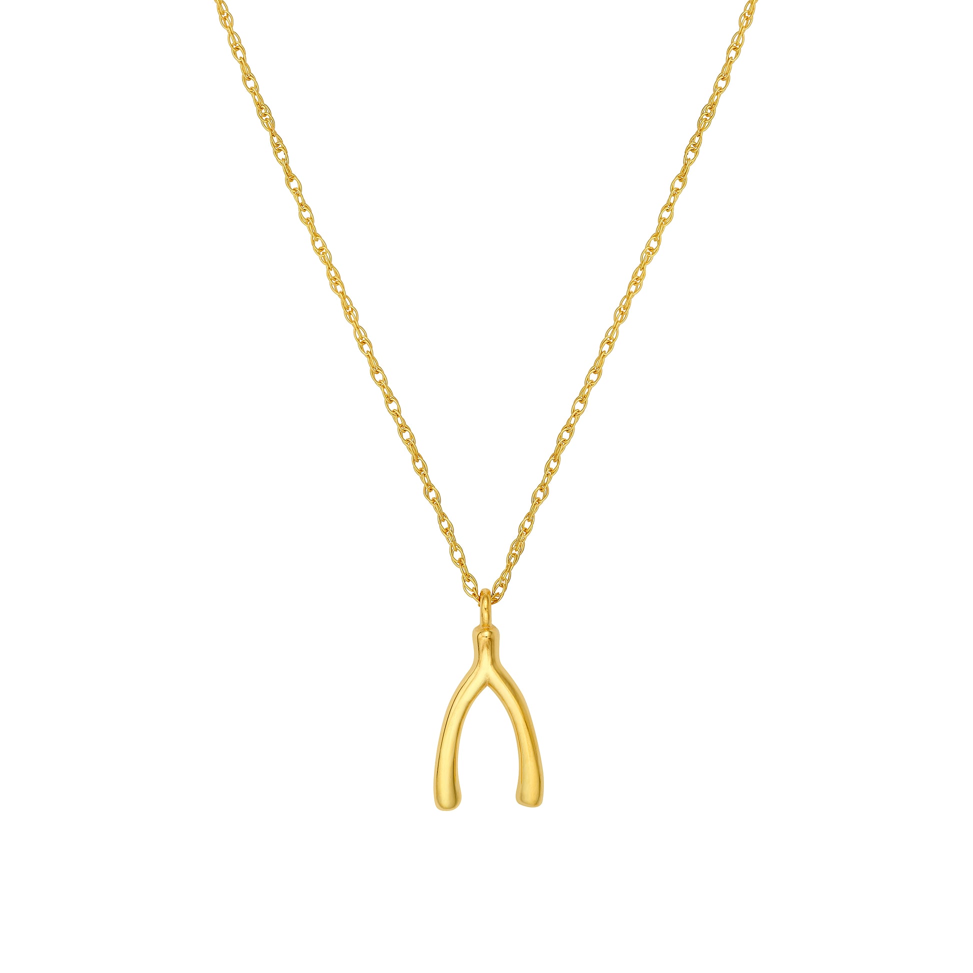 So You Wishbone Pendant Necklace