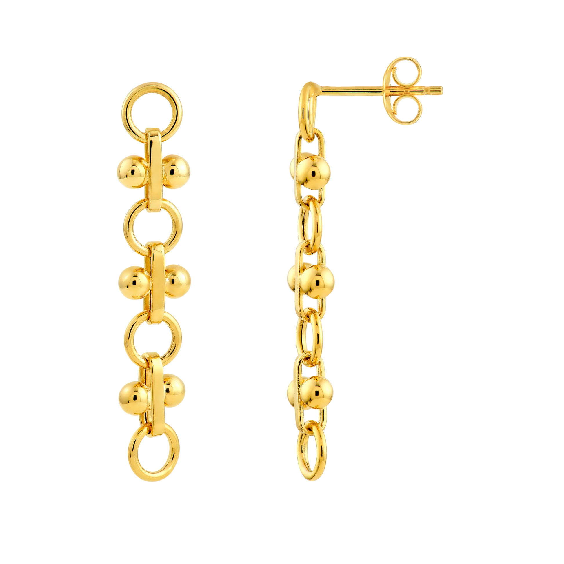 Bead & Bar Drop Earrings