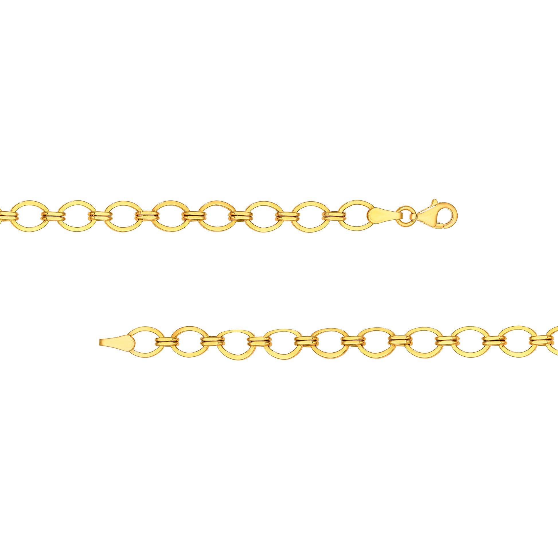 Oval Link 1+1 Chain