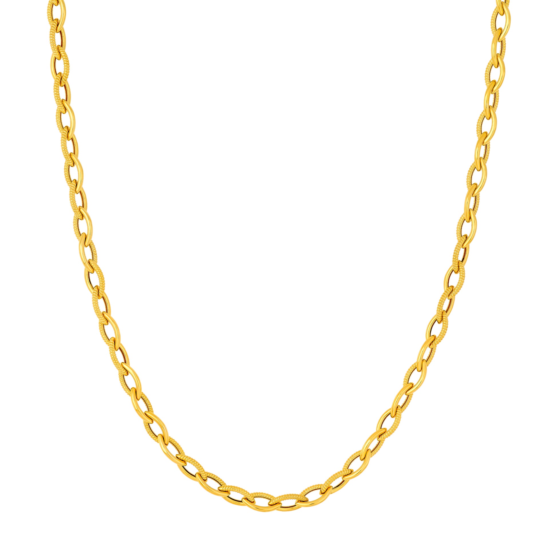 Marquise Textured Necklace