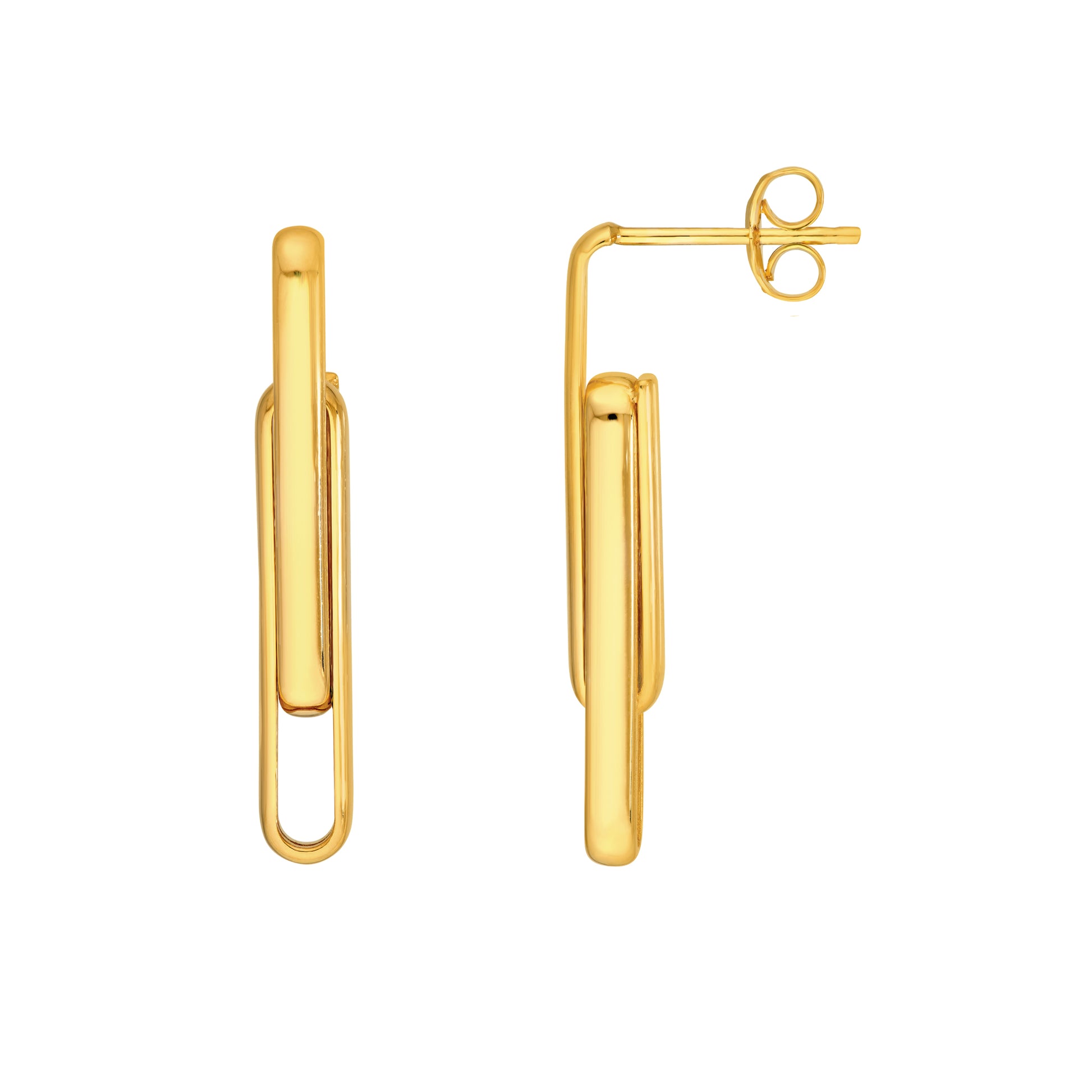 Interlocking Paper Clip Earrings