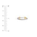 Two-Tone Double Bead Band Ring
