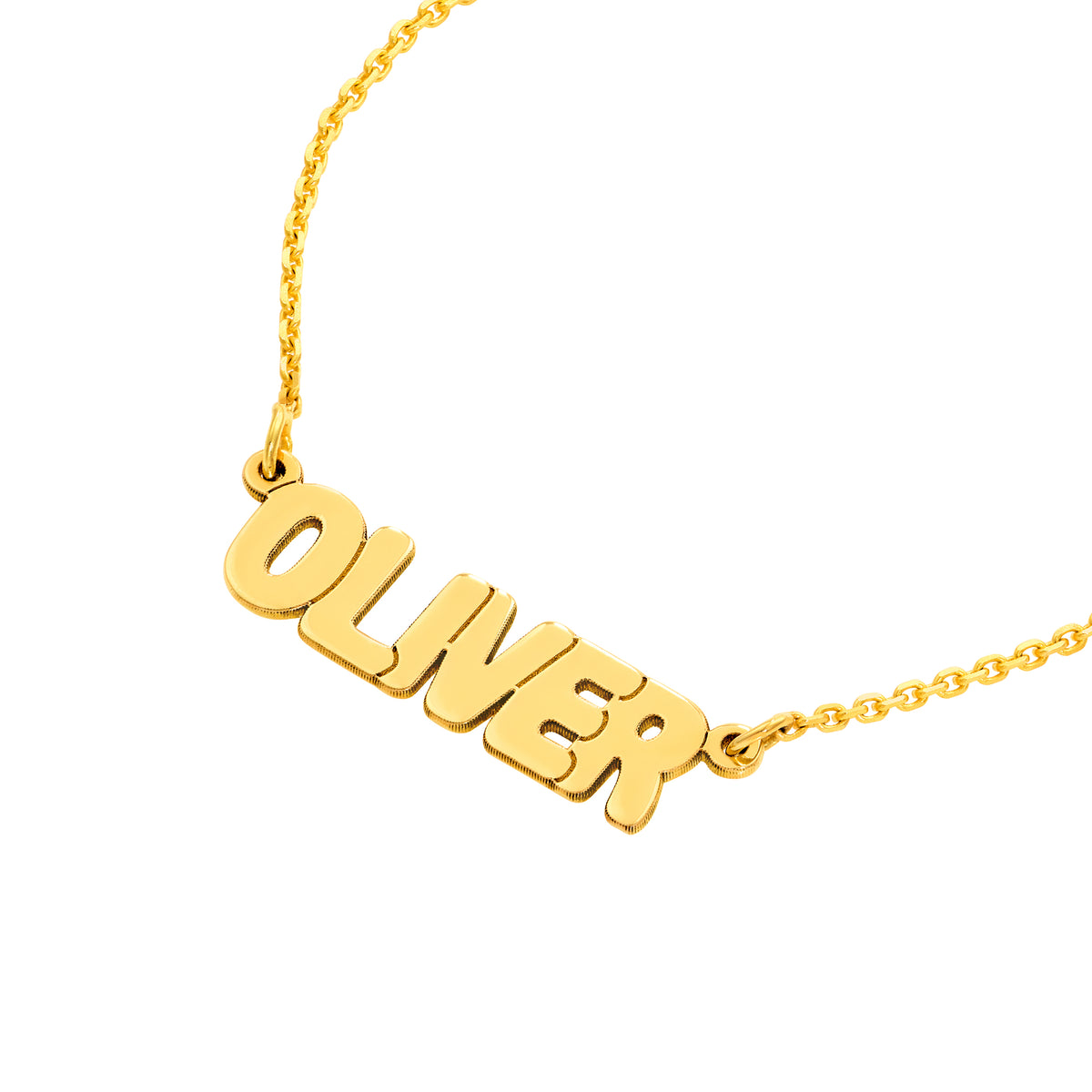 7mm Bubble 2.0 Nameplate Necklace