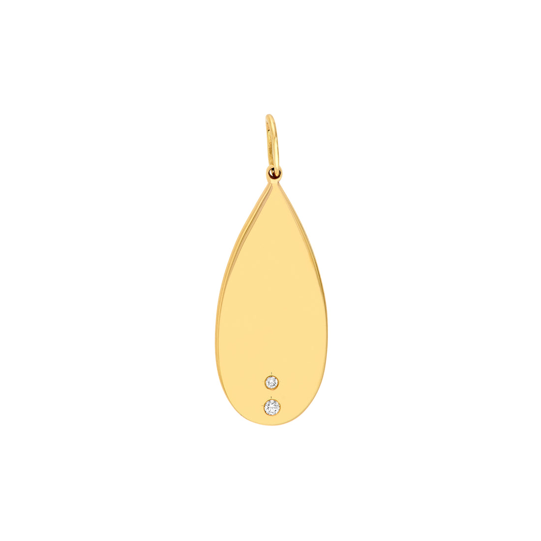 1.2pt Diamond Elongated Teardrop Pendant