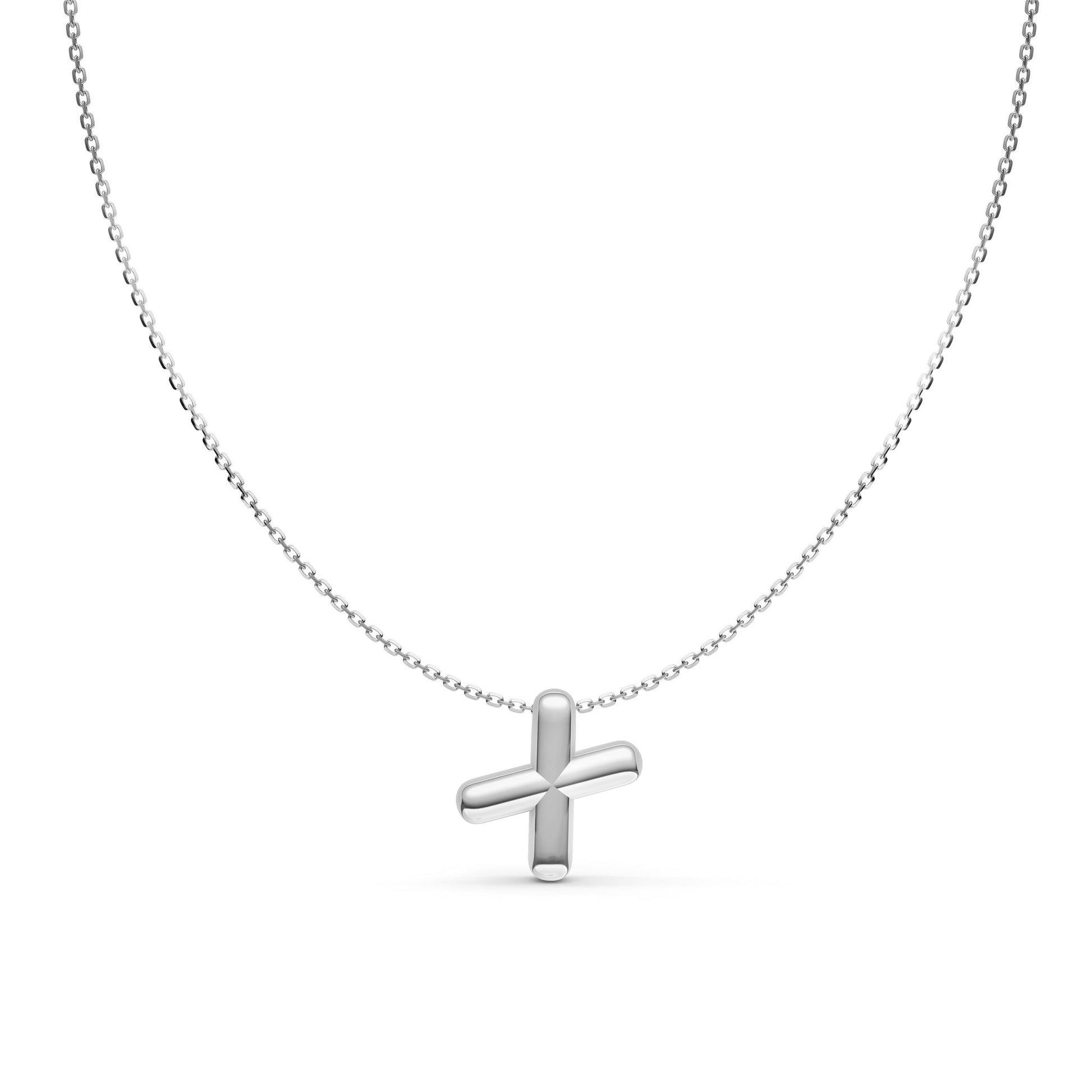 Puffy Bubble Initial ‘X’ Necklace