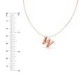 Puffy Bubble Initial ‘W’ Necklace