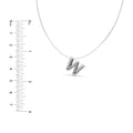 Puffy Bubble Initial ‘W’ Necklace
