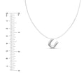 Puffy Bubble Initial ‘U’ Necklace