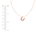 Puffy Bubble Initial ‘U’ Necklace