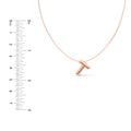 Puffy Bubble Initial ‘T’ Necklace