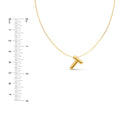 Puffy Bubble Initial ‘T’ Necklace