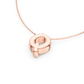 Puffy Bubble Initial ‘Q’ Necklace