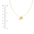 Puffy Bubble Initial ‘P’ Necklace