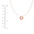Puffy Bubble Initial ‘O’ Necklace