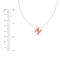 Puffy Bubble Initial ‘N’ Necklace
