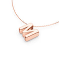 Puffy Bubble Initial ‘M’ Necklace