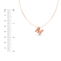 Puffy Bubble Initial ‘M’ Necklace