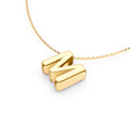 Puffy Bubble Initial ‘M’ Necklace