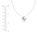 Puffy Bubble Initial ‘M’ Necklace