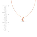 Puffy Bubble Initial ‘L’ Necklace