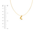 Puffy Bubble Initial ‘L’ Necklace