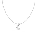 Puffy Bubble Initial ‘L’ Necklace