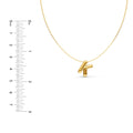 Puffy Bubble Initial ‘K’ Necklace