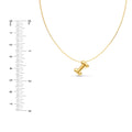 Puffy Bubble Initial ‘I’ Necklace