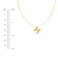 Puffy Bubble Initial ‘H’ Necklace