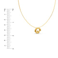 Puffy Bubble Initial ‘G’ Necklace