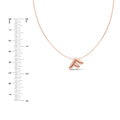 Puffy Bubble Initial ‘F’ Necklace