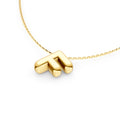 Puffy Bubble Initial ‘F’ Necklace