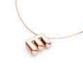 Puffy Bubble Initial ‘E’ Necklace