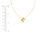 Puffy Bubble Initial ‘E’ Necklace