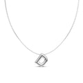 Puffy Bubble Initial ‘D’ Necklace