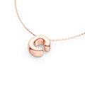 Puffy Bubble Initial ‘C Necklace