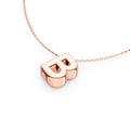 Puffy Bubble Initial ‘B’ Necklace