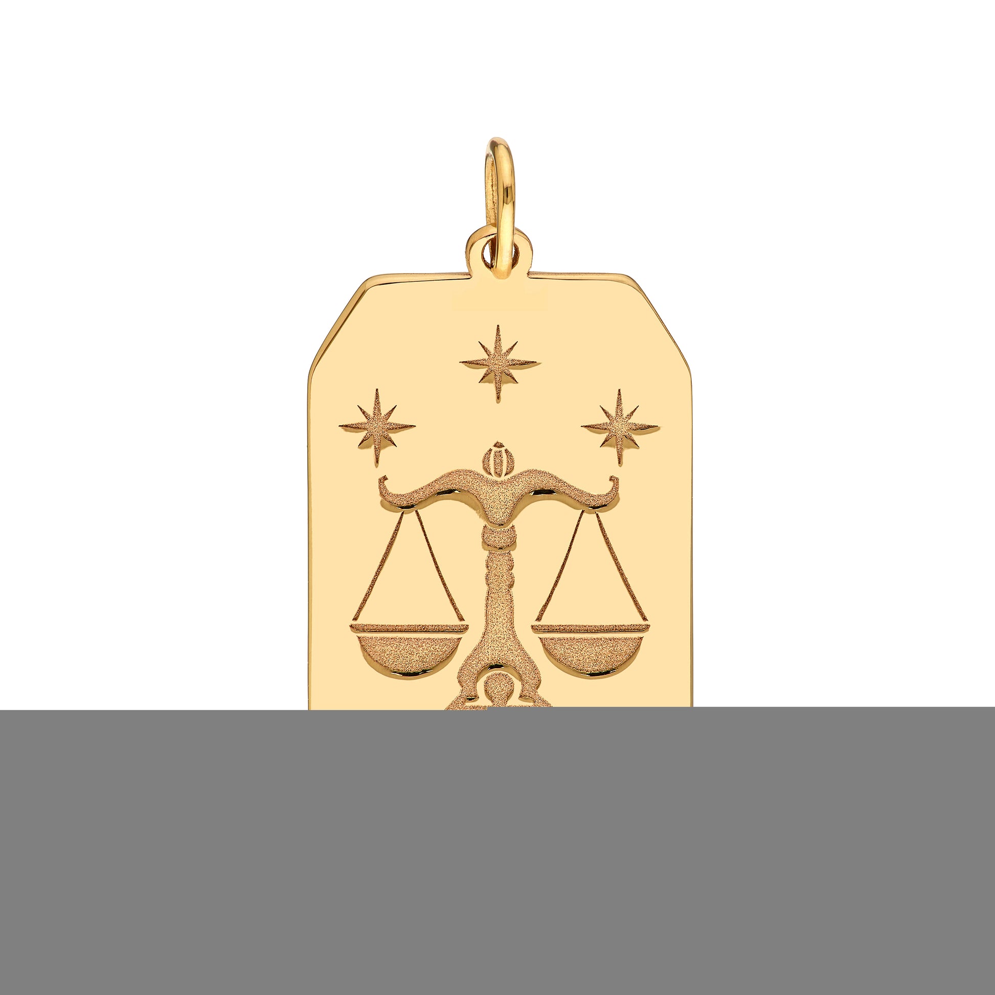 Libra Engraved Pendant