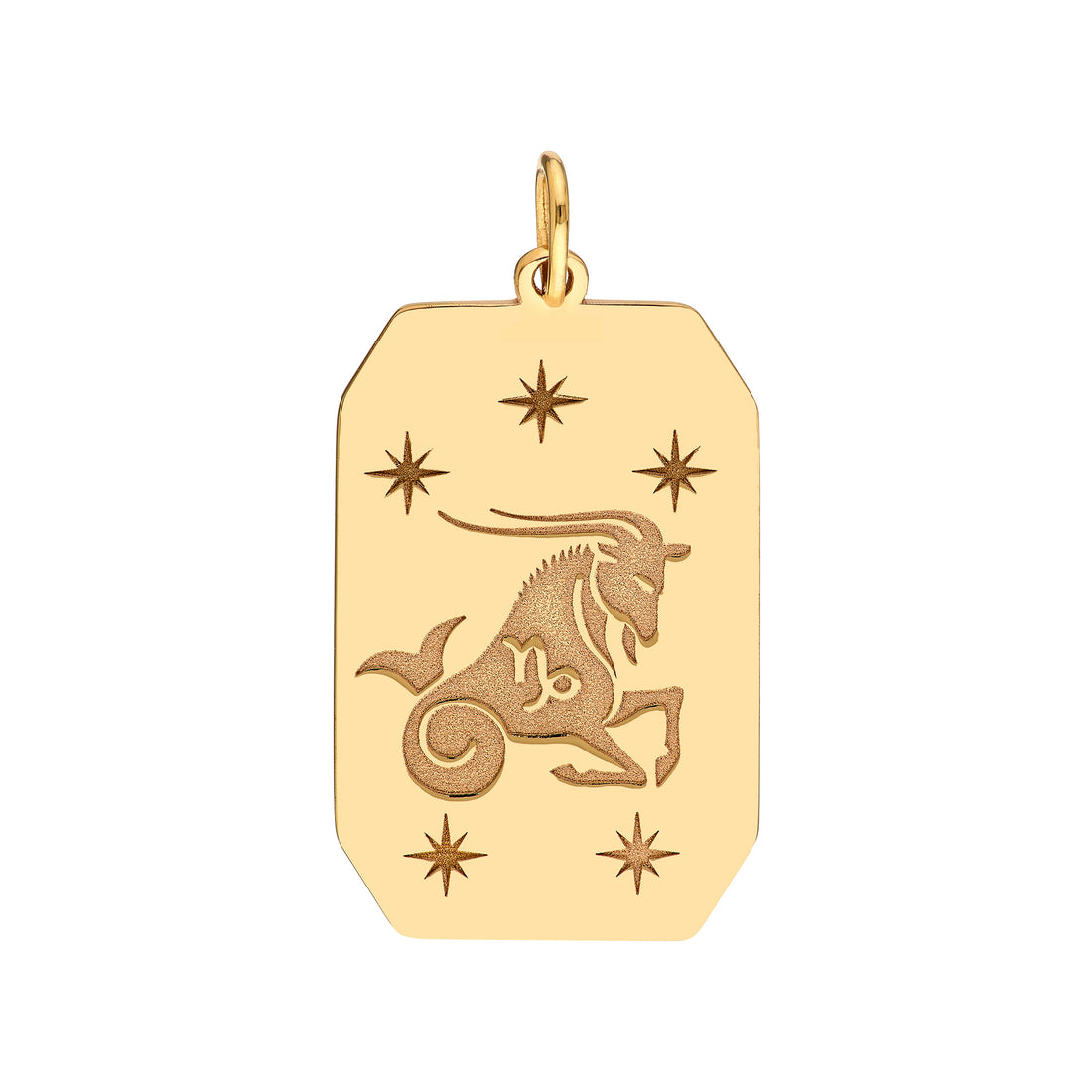 Capricorn Engraved Pendant