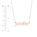 5mm Bubble Font Nameplate Necklace